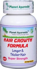 Формула для роста волос, Hair Growth Formula, Planet Ayurveda™, 60 капсул цена и информация | Витамины, пищевые добавки, препараты для хорошего самочувствия | kaup24.ee