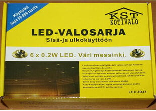 LED saunavalgustid 6 x 0,2 W цена и информация | Монтируемые светильники, светодиодные панели | kaup24.ee