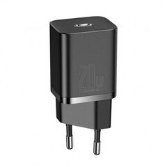 Laadija Baseus CCSUP-B01 USB-C / 20W / 3A, must цена и информация | Зарядные устройства для телефонов | kaup24.ee
