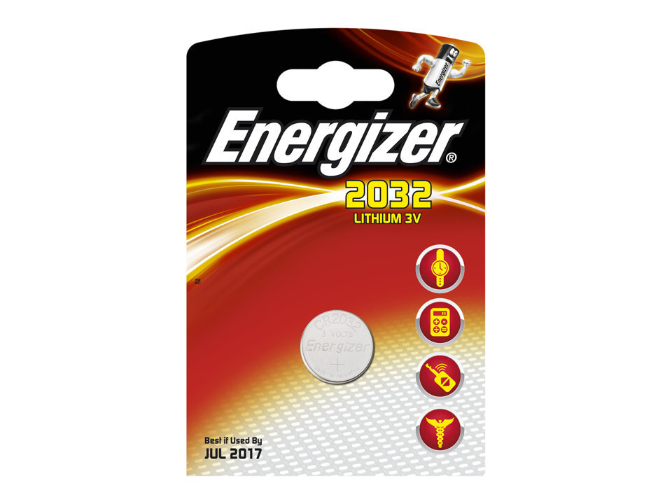 Energizer CR2032 liitium 3V tahvelarvuti aku hind ja info | Patareid | kaup24.ee