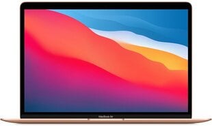 Компьютер Apple MacBook Air 13” Apple M1 8/256GB Gold SWE MGND3KS/A цена и информация | Ноутбуки | kaup24.ee