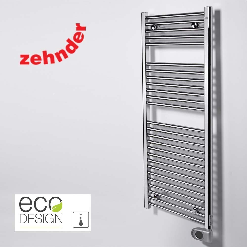 Elektriline vannitoa radiaator Zehnder Aura PBECZ-120-50/MQ, 120x50 cm, kroomi värvi hind ja info | Vannitoa radiaatorid ja käterätikuivatid | kaup24.ee