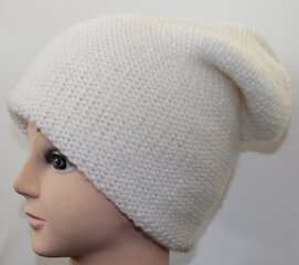 Naiste silmkoeline müts, valge hind ja info | Naiste mütsid ja peapaelad | kaup24.ee