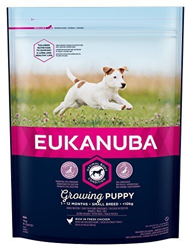 Kuivtoit EUKANUBA PUPPY väikest tõugu kutsikatele kuni 12 kuud, kanalihaga, 3 kg цена и информация | Kuivtoit koertele | kaup24.ee