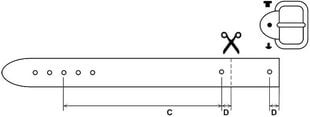 Кожаный ремень цена и информация | Мужские ремни | kaup24.ee