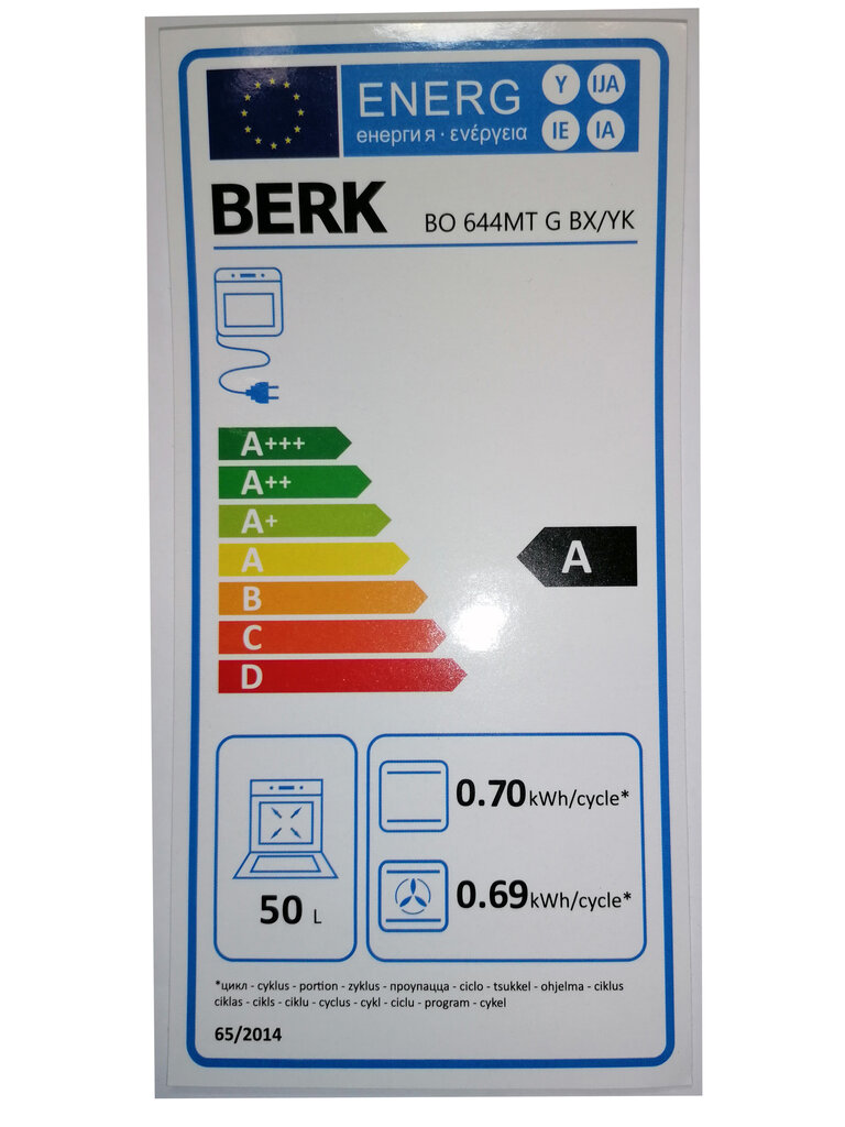 Berk BO 644MT G BX/YK цена и информация | Ahjud | kaup24.ee