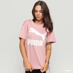 Футболка женская PUMA Classics Logo, розовая цена и информация | Женские футболки | kaup24.ee