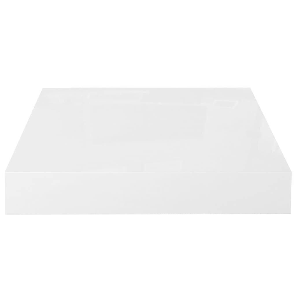 Seinariiul VidaXL, 2 tk., 23x23.5x3.8 cm, valge hind ja info | Riiulid | kaup24.ee