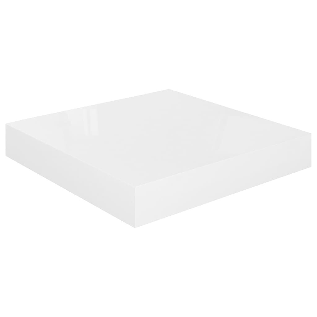 Seinariiul VidaXL, 2 tk., 23x23.5x3.8 cm, valge hind ja info | Riiulid | kaup24.ee