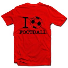 Рубашка "I love football" цена и информация | Оригинальные футболки | kaup24.ee