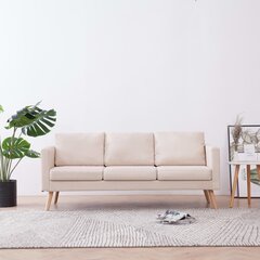 Трехместный диван, коричневый цена и информация | Диваны | kaup24.ee