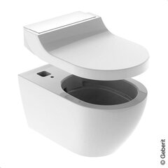 Nutikas seinale paigaldatav WC-pott Geberit AcuaClean Tuma Classic Rimless bideefunktsiooni ja aeglaselt sulguva kaanega 146.091.11.1 hind ja info | WС-potid | kaup24.ee