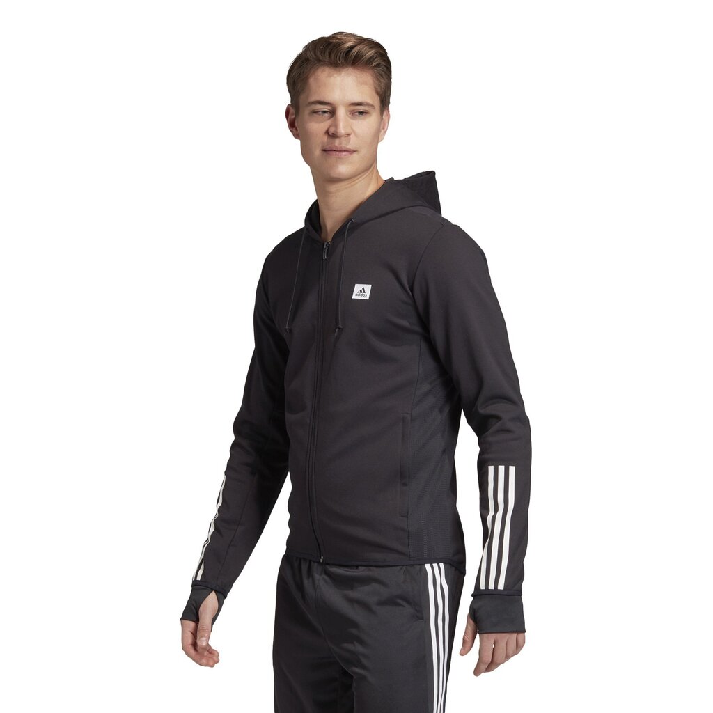 Meeste dressipluus Adidas D2M Motion, must цена и информация | Meeste pusad | kaup24.ee