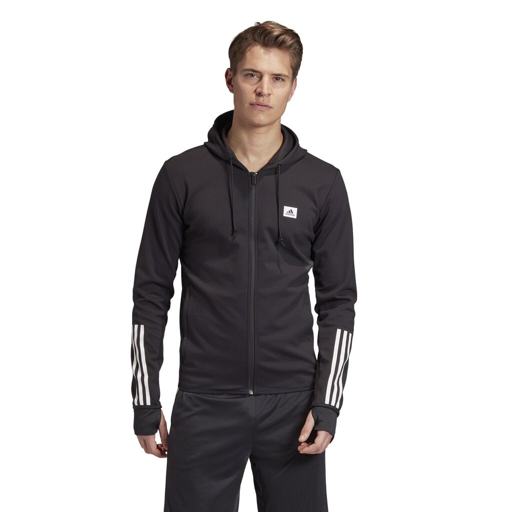 Meeste dressipluus Adidas D2M Motion, must hind ja info | Meeste pusad | kaup24.ee