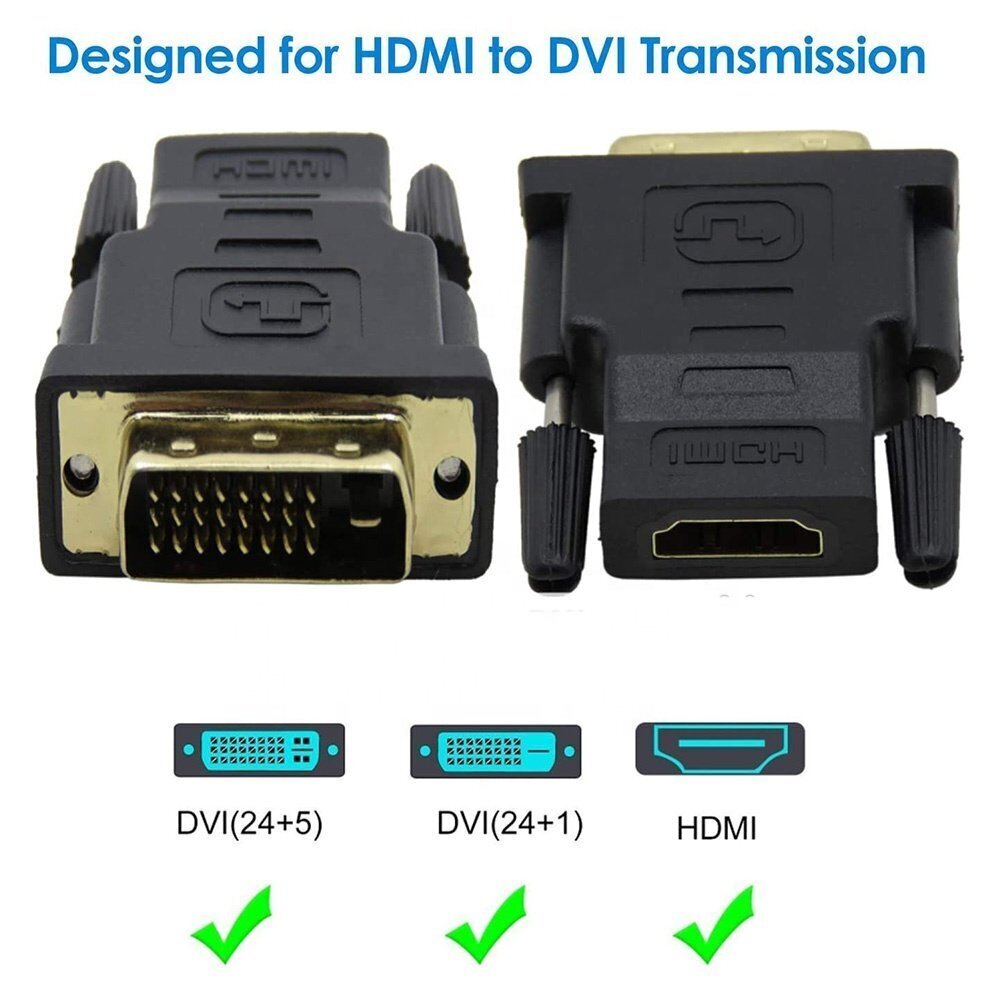 RoGer Universal Adapter HDMI > DVI Black hind ja info | USB jagajad, adapterid | kaup24.ee