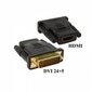 RoGer Universal Adapter HDMI > DVI Black цена и информация | USB jagajad, adapterid | kaup24.ee