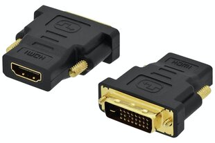 Универсальный адаптер RoGer HDMI > DVI, черный цена и информация | Адаптер Aten Video Splitter 2 port 450MHz | kaup24.ee