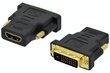 RoGer Universal Adapter HDMI > DVI Black цена и информация | USB jagajad, adapterid | kaup24.ee