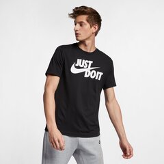 Nike meeste T-särk NSW TEE JUST DO IT SWOOSH, must hind ja info | Meeste T-särgid | kaup24.ee