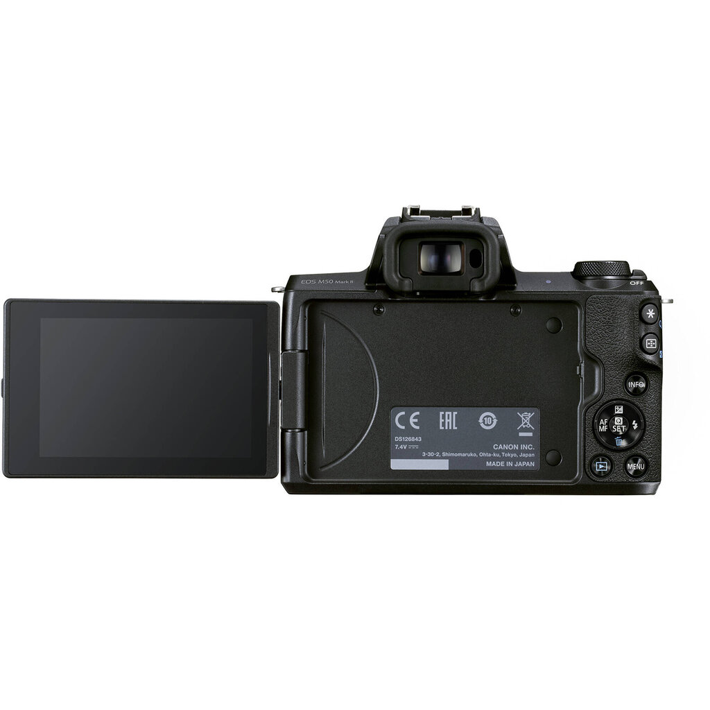 Canon EOS M50 Mark II + EF-M 15-45 mm IS STM + EF-M 55-200 mm IS STM цена и информация | Fotoaparaadid | kaup24.ee