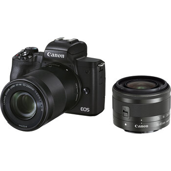 Canon EOS M50 Mark II + EF-M 15-45 mm IS STM + EF-M 55-200 mm IS STM hind ja info | Fotoaparaadid | kaup24.ee