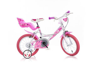 Jalgratas tüdrukutele Dino bikes 144 RN 14" hind ja info | Laste jalgrattad | kaup24.ee