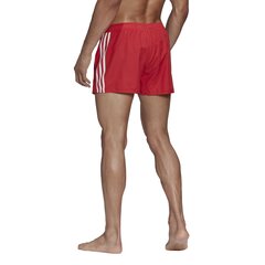 Meeste šortsid Adidas 3 Stripes CLX Swim, punane цена и информация | Плавки, плавательные шорты | kaup24.ee