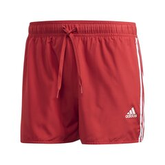 Meeste šortsid Adidas 3 Stripes CLX Swim, punane цена и информация | Плавки, плавательные шорты | kaup24.ee