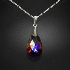 Naiste kaelakee DiamondSky "Baroque (Volcano)" Swarovski kristallidega hind ja info | Kaelakeed | kaup24.ee