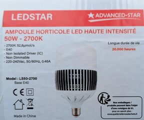 Лампа для растений LED (рост) 42w 95cm 6500K цена и информация | Проращиватели, лампы для растений | kaup24.ee