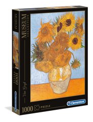 Pusle Clementoni muuseumikogu Van Gogh päevalilled / Girasoli, 1000 tk hind ja info | Pusled | kaup24.ee