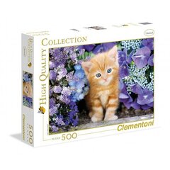 Пазл Clementoni High Quality Котенок/ Ginger Cat, 500 д. цена и информация | Пазлы | kaup24.ee