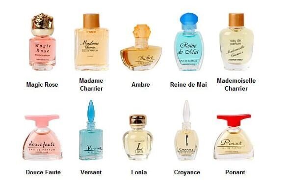 Komplekt Charrier Parfums "Les Parfums de France EDP" naistele, 10 tk, 46,3 ml hind ja info | Naiste parfüümid | kaup24.ee