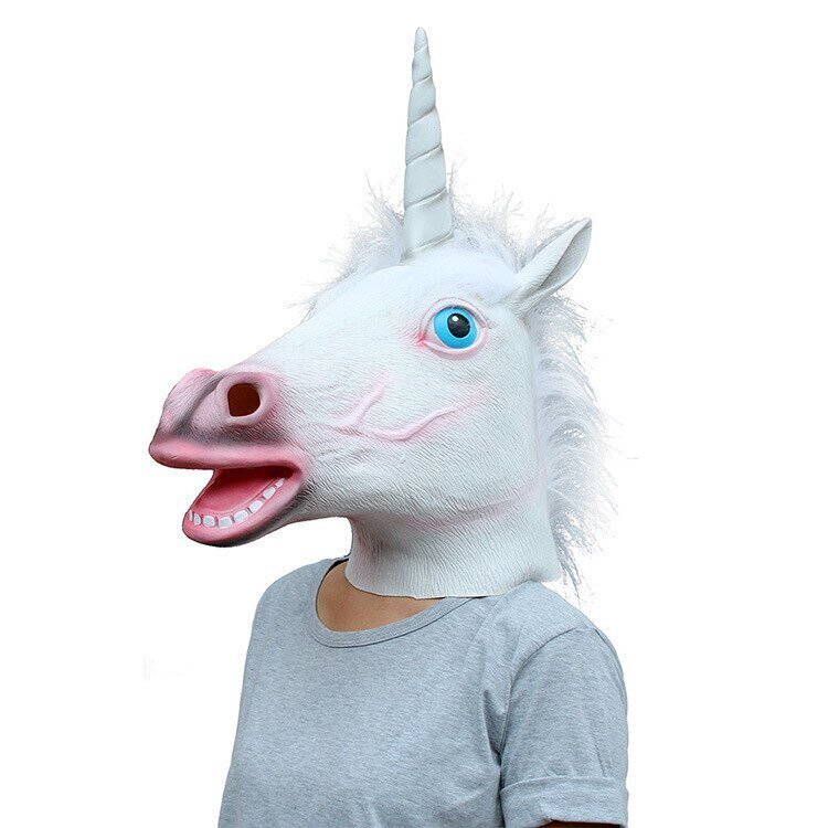 Mask Unicorn, valge hind ja info | Karnevali kostüümid | kaup24.ee