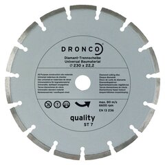 Универсальный алмазный диск DRONCO quality ST-7 (125 x 6,0 x 22,23 мм) цена и информация | Пилы, циркулярные станки | kaup24.ee