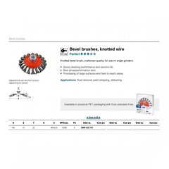 Lihvketas punutud terastraadist OSBORN (Ø 115x15 mm) 0.50 mm, SB цена и информация | Шлифовальные машины | kaup24.ee