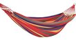 Kahekohaline võrkkiik nööride ja raamiga, 80x200 cm, punane цена и информация | Võrkkiiged | kaup24.ee