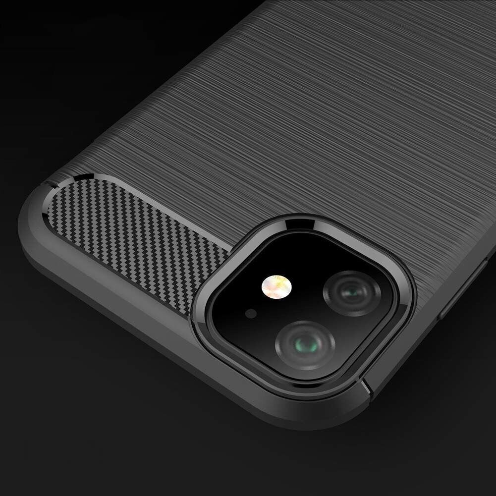 Forcell Carbon Case Iphone 11 must цена и информация | Telefoni kaaned, ümbrised | kaup24.ee