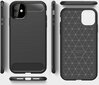 Forcell Carbon Case Iphone 11 must цена и информация | Telefoni kaaned, ümbrised | kaup24.ee