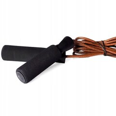 Скакалка Profit с утяжелителями 280 см, коричневая/черная цена и информация | Скакалка Tunturi Pro Adjustable Speed Rope | kaup24.ee