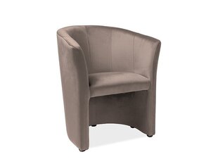 Кресло Signal Meble ТМ-1 Velvet, бежевое цена и информация | Кресла в гостиную | kaup24.ee
