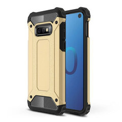 Гибридный защитный телефонный чехол Tough Rugged Cover for Samsung Galaxy S10e golden цена и информация | Чехлы для телефонов | kaup24.ee