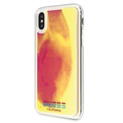 Telefoni korpus Guess GUHCPXGLCPI iPhone X/Xs pink hard case California Glow in the dark цена и информация | Чехлы для телефонов | kaup24.ee