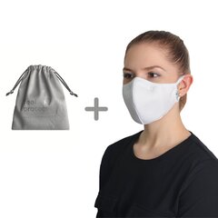 Korduvkasutatav mask 1016/Ergo Plus, Valge kott maski hoidmiseks hind ja info | Esmaabi | kaup24.ee