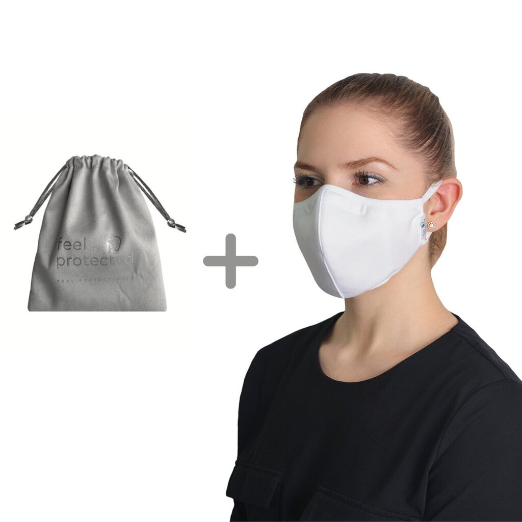 Korduvkasutatav mask 1016/Ergo Plus, Valge kott maski hoidmiseks цена и информация | Esmaabi | kaup24.ee