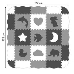 Коврик-головоломка со стенками Ecotoys 122 х 122 см, 25 д. цена и информация | Коврики для младенцев | kaup24.ee