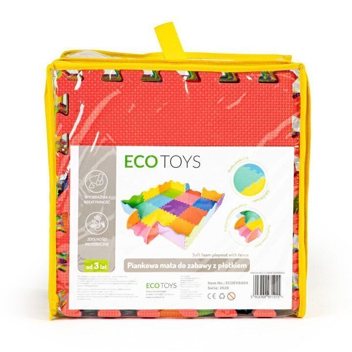 Matt-pusle seinaga Ecotoys 91 x 91 cm, 25 d. hind ja info | Tegelustekid | kaup24.ee