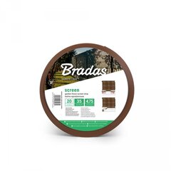 Лента для заборов Bradas 4.75смx35 м плюс 20 зажимов, коричневая цена и информация | Заборы и принадлежности к ним | kaup24.ee