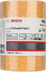 Шлифовальный валик Bosch 93мм 5м 2608607708 цена и информация | Шлифовальные машины | kaup24.ee