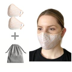 Korduvkasutatav mask (2 tükki) 1016/ERGO PLUS kott maskide hoidmiseks. hind ja info | Esmaabi | kaup24.ee